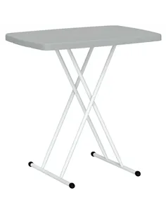 Outsunny Minimal Folding Outdoor Table - Grey/White