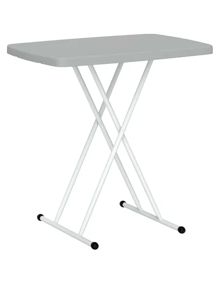 Outsunny Minimal Folding Outdoor Table - Grey/White
