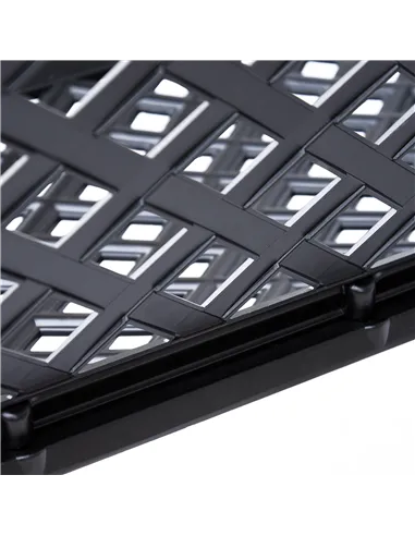 Outsunny Garden Bench, Cast Aluminium, 107Lx58Wx85H cm-Black