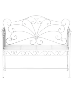 Outsunny Heavy-Duty Garden Bench-White
