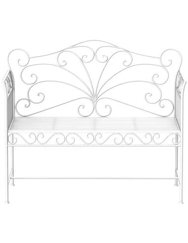 Outsunny Heavy-Duty Garden Bench-White
