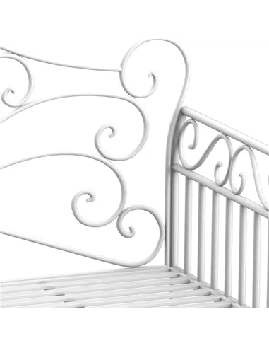 Outsunny Heavy-Duty Garden Bench-White