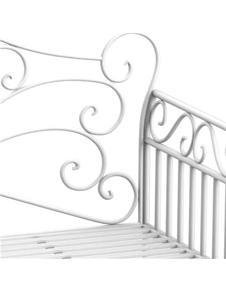 Outsunny Heavy-Duty Garden Bench-White