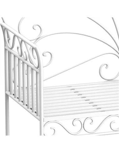 Outsunny Heavy-Duty Garden Bench-White
