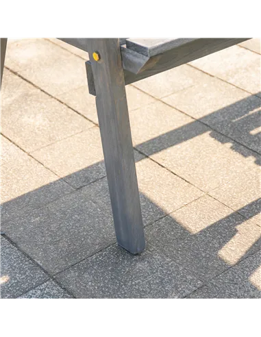 Outsunny 2-Seater Garden Bench Antique Loveseat for Yard, Lawn, Porch, Patio, Steel, Grey