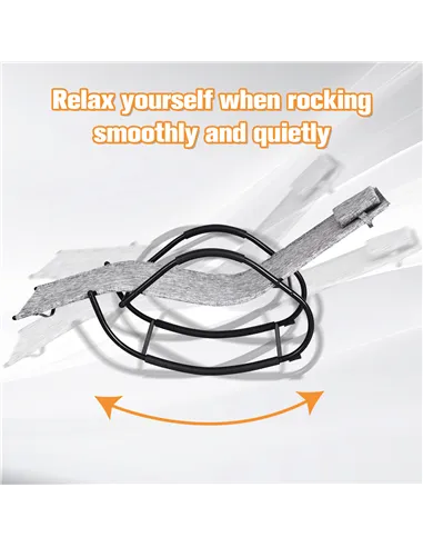 Outsunny Steel Frame Zero Gravity Rocking Lounge Chair w/ Pillow Grey