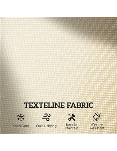 Outsunny 2-Person Outdoor Glider Bench Patio Double Swing Gliding Chair Loveseat w/Power Coated Steel Frame for Garden Patio Por