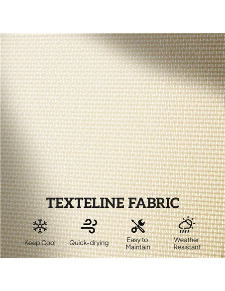 Outsunny 2-Person Outdoor Glider Bench Patio Double Swing Gliding Chair Loveseat w/Power Coated Steel Frame for Garden Patio Por