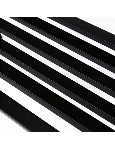 Outsunny Garden Bench Furniture Patio Park 2 Person Chair Seat Steel Black 120cm Outdoor