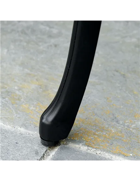 Outsunny 2-Seater Cast Aluminium Garden Bench Loveseat Outdoor Furniture Chair w/ Decorative Backrest & Ergonomic Armrest for Pa