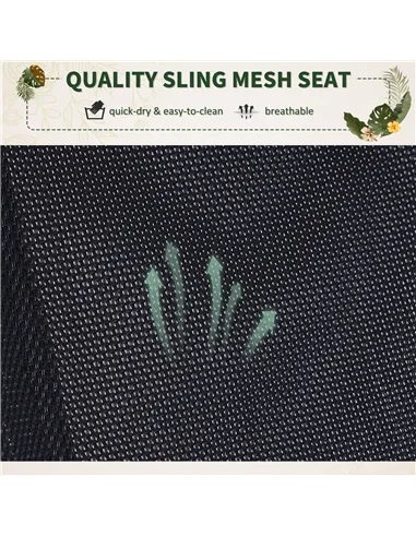 Outsunny Outdoor Orbital Lounger Zero Gravity Patio Chaise Foldable Rocking Chair w/ Pillow Black