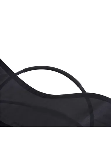 Outsunny Outdoor Orbital Lounger Zero Gravity Patio Chaise Foldable Rocking Chair w/ Pillow Black