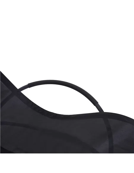 Outsunny Outdoor Orbital Lounger Zero Gravity Patio Chaise Foldable Rocking Chair w/ Pillow Black