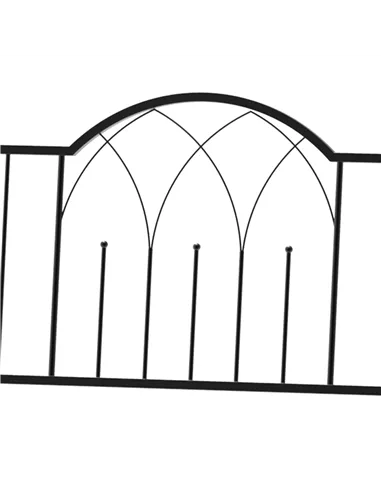 Outsunny Garden Metal Arch Bench Outdoor Patio Rose Trellis Arbour Pergola for Climbing Plant Antique Style 2-Seater Chair, Blac