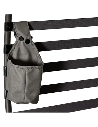 Outsunny Egg Chair with Cushion & Side Pocket - Brown