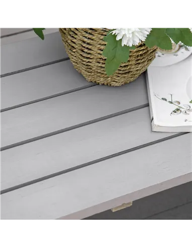 Outsunny Wooden Cart Wagon Wheel 2 Seater Garden Bench Outdoor Garden Armrest Chair Rustic High Back Loveseat Grey