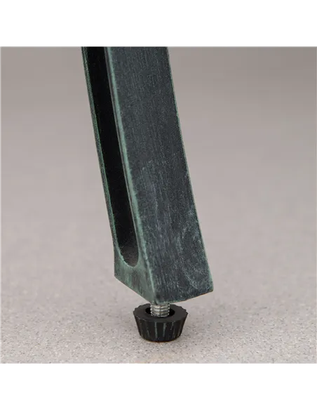 Outsunny Cast Aluminium Garden Bench 2 Seater Antique Loveseat for Outdoor Patio Porch Park, Verdigris