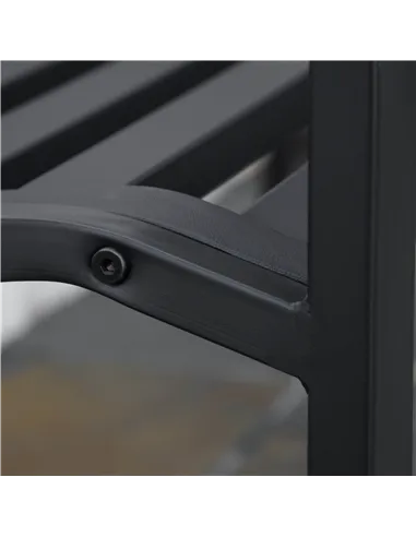 Outsunny 2-Seater Garden Bench Antique Loveseat for Yard, Lawn, Porch, Patio, Steel