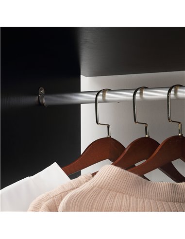 HOMCOM Open Wardrobe Double Mobile Storage Shelves Organizer W/6 Wheels-Black