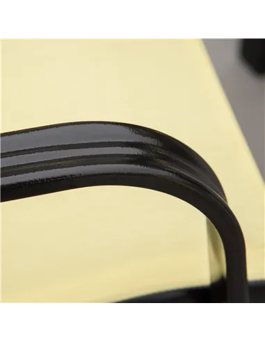 Outsunny Set of Four Stackable Mesh Seat Chairs - Beige