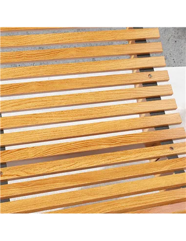 Outsunny Outdoor Rocking Chair w/ Slatted Seat, Wooden Rocking Chair, 130cm x 60cm x 60cm, Teak