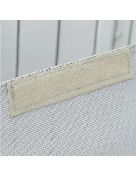 Outsunny Outdoor Rocking Chair Sun Lounger Recliner Rocker with Texteline Fabric Patio Garden Relaxer with Pillow Grey