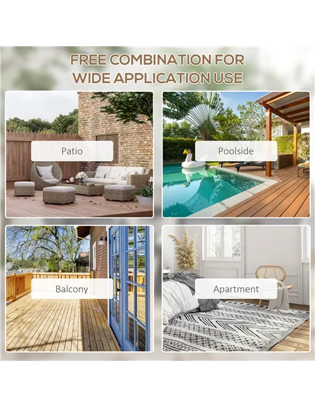 Outsunny Set of 6 Folding Garden Chairs, Metal Frame Garden Chairs Outdoor Patio Park Dining Seat with Breathable Mesh Seat, Dar