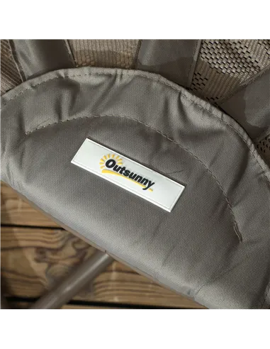 Outsunny Swivel Egg Chair with Cushions, Foldable Basket Seat and Metal Frame, Indoor Outdoor Lounge Chair for Balcony, Poolside