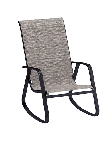 Outsunny Rocking Garden Chair - Light Brown