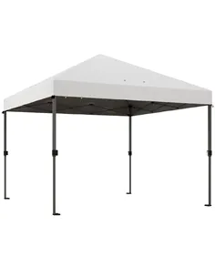 Outsunny 3 x 3m Pop-Up Gazebo, with Accessories - White