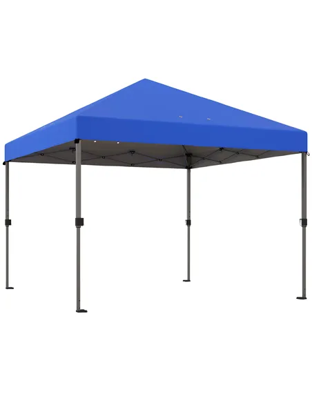 Outsunny 3 x 3m Pop-Up Gazebo, with Accessories - Blue