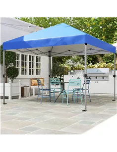 Outsunny 3 x 3m Pop-Up Gazebo, with Accessories - Blue 2