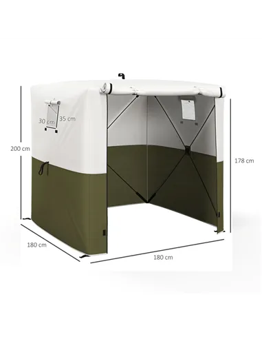 Outsunny 2 x 2m Pop-Up Gazebo, with Accessories - Green