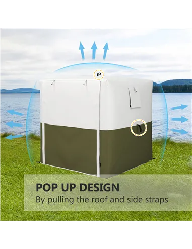 Outsunny 2 x 2m Pop-Up Gazebo, with Accessories - Green