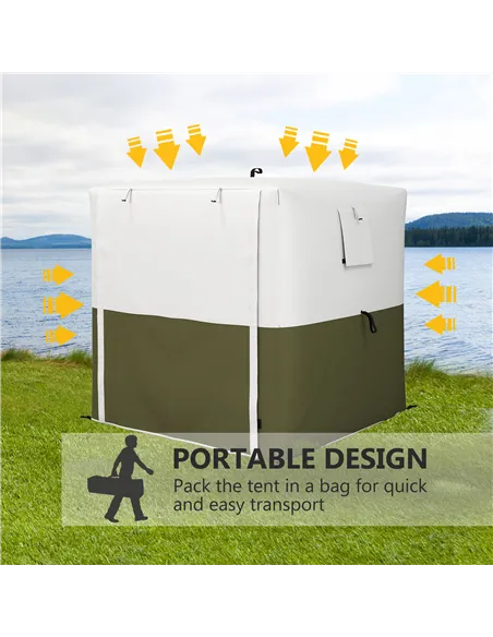 Outsunny 2 x 2m Pop-Up Gazebo, with Accessories - Green