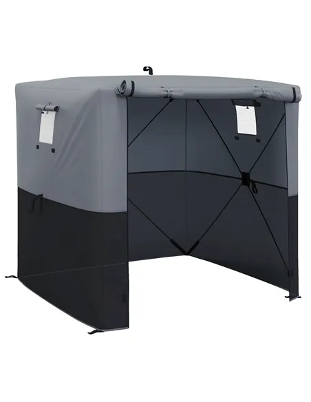 Outsunny 2 x 2m Pop-Up Gazebo, with Accessories - Black