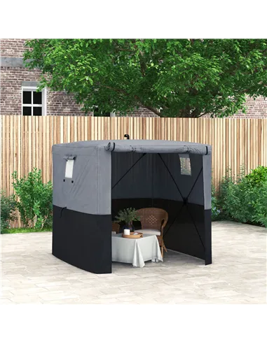 Outsunny 2 x 2m Pop-Up Gazebo, with Accessories - Black