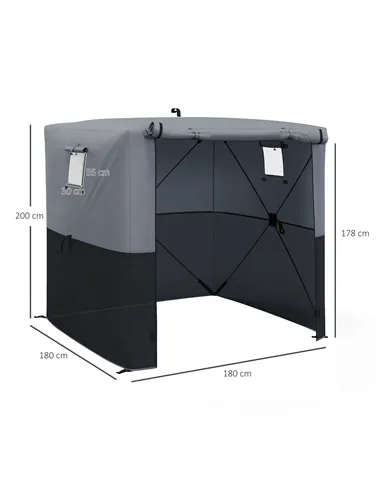 Outsunny 2 x 2m Pop-Up Gazebo, with Accessories - Black