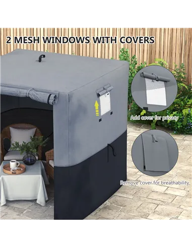 Outsunny 2 x 2m Pop-Up Gazebo, with Accessories - Black