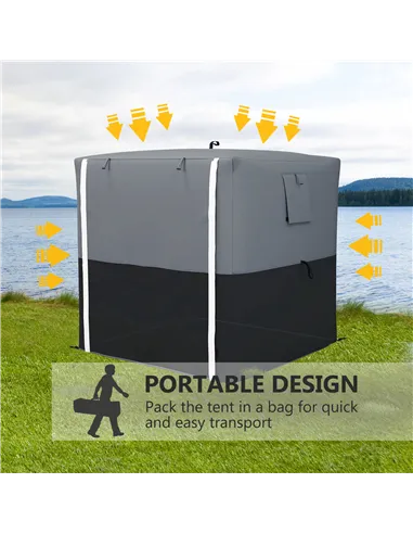 Outsunny 2 x 2m Pop-Up Gazebo, with Accessories - Black