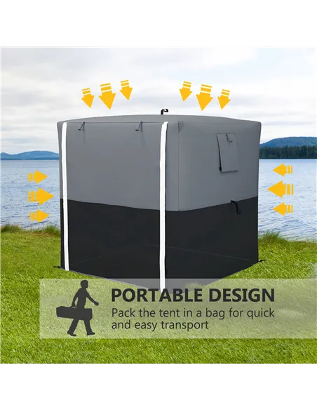 Outsunny 2 x 2m Pop-Up Gazebo, with Accessories - Black