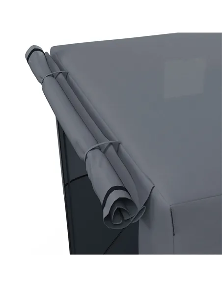 Outsunny 2 x 2m Pop-Up Gazebo, with Accessories - Black