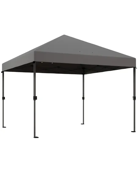 Outsunny 3 x 3m Pop-Up Gazebo, with Accessories - Grey