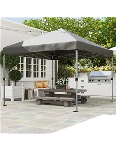 Outsunny 3 x 3m Pop-Up Gazebo, with Accessories - Grey 2