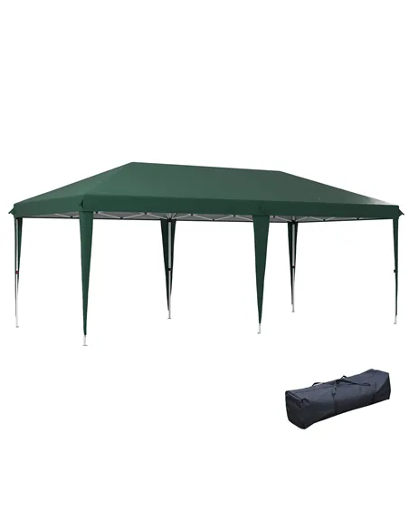 Outsunny 6 x 3 m Pop-Up Steel Frame Gazebo - Green