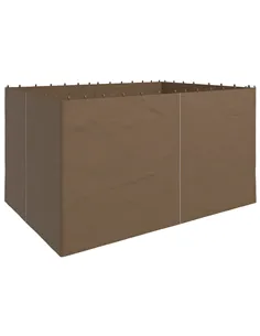 Outsunny 4 Pack Replacement Gazebo Curtains Privacy Panel for Most 3 x 4m Gazebo Canopy Pavillion Outdoor Shelter Sidewalls Acce