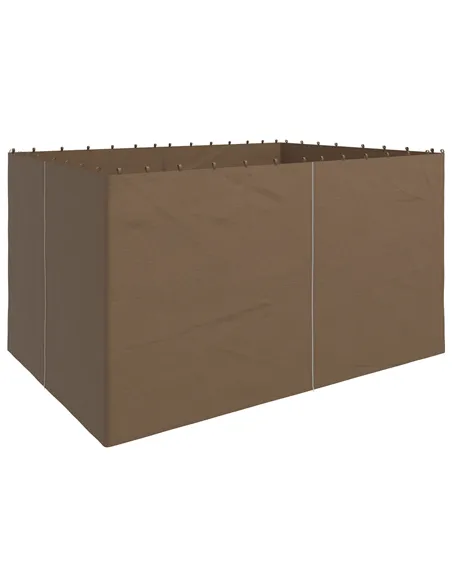 Outsunny 4 Pack Replacement Gazebo Curtains Privacy Panel for Most 3 x 4m Gazebo Canopy Pavillion Outdoor Shelter Sidewalls Acce