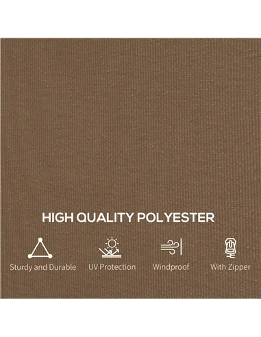 Outsunny 4 Pack Replacement Gazebo Curtains Privacy Panel for Most 3 x 4m Gazebo Canopy Pavillion Outdoor Shelter Sidewalls Acce