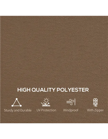 Outsunny 4 Pack Replacement Gazebo Curtains Privacy Panel for Most 3 x 4m Gazebo Canopy Pavillion Outdoor Shelter Sidewalls Acce