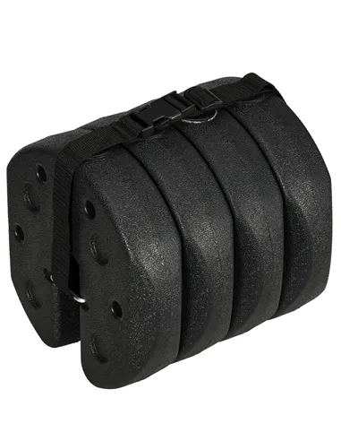 Outsunny Total 12KG Gazebo Weights Set of 4, Weights for Gazebo Legs with Reinforce Pins and Carry Belt, for Canopies Tents